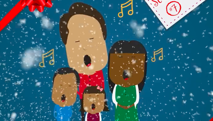 On The Seventh Day Of Christmas My Country Gave To Me: Seven Families Singing