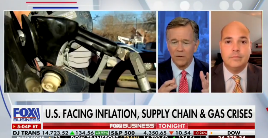 Daniel Turner Appears on ‘Fox Business Tonight’ To Discuss Gas Prices