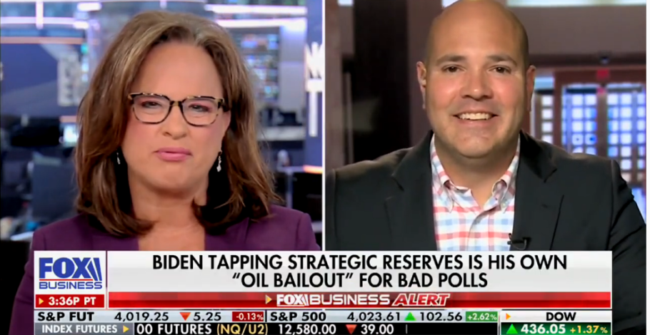 Daniel Turner Joins Fox Business to Discuss the Bad Deal Tax Payers Are Getting on the SPR
